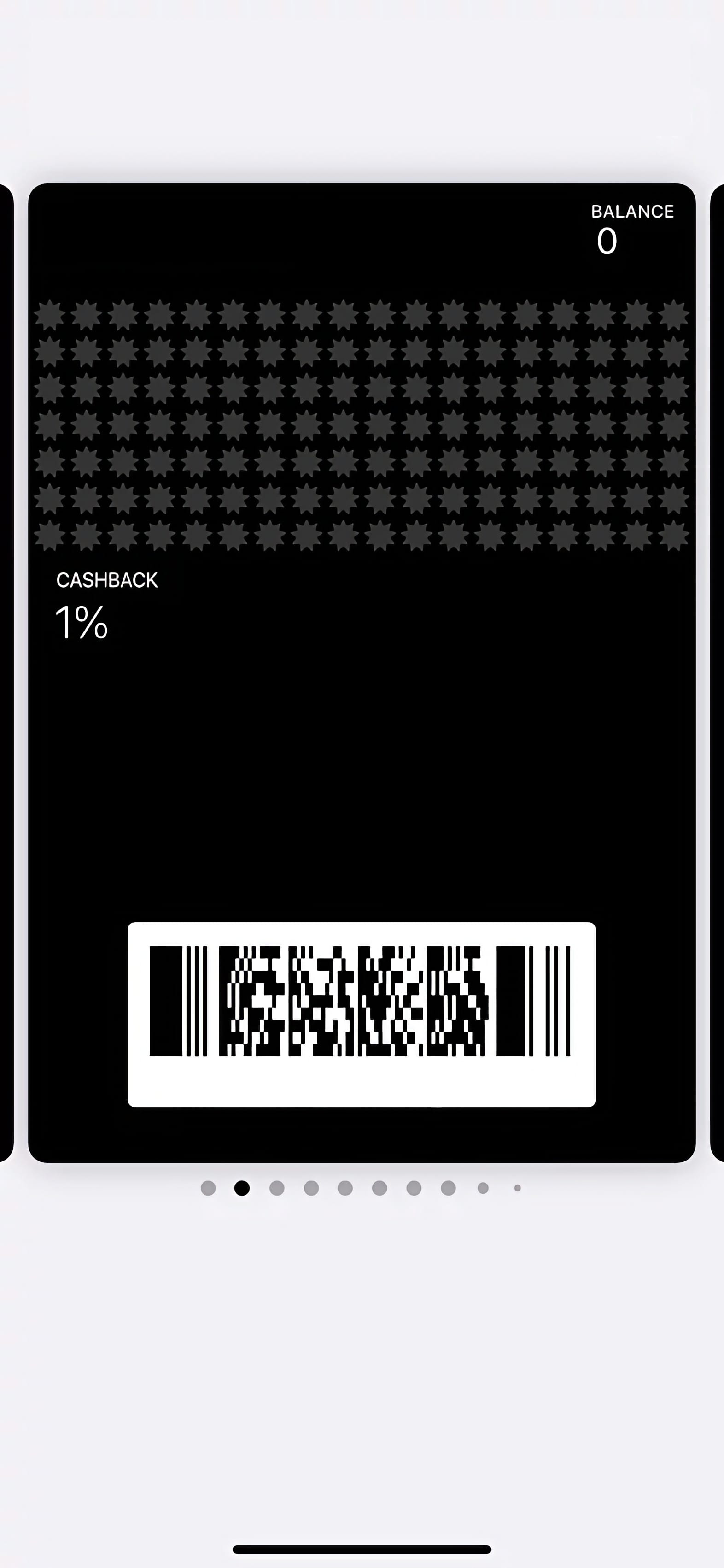 Points loyalty card example in a phone Wallet